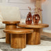 Salontafel set Maya Naturel Mangohout 70 cm