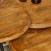 Ronde salontafel set Ohio Naturel Mangohout 70 cm