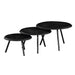 Salontafel set Ohio Zwart Mangohout 70 cm