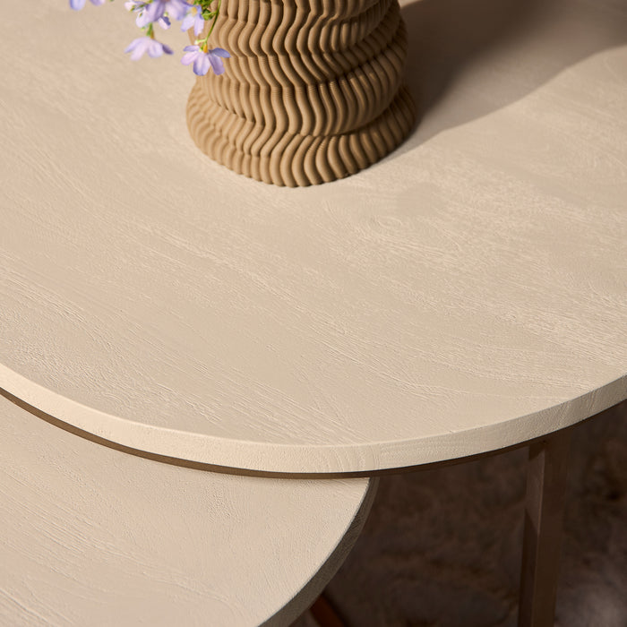 Salontafel set Madison Zand Mangohout 70 cm
