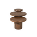 Salontafel set Maya Bruin Mangohout 70 cm