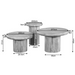 Salontafel set Maya Bruin Mangohout 70 cm