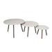 Ronde salontafelset Ohio Zand Mangohout 70 cm