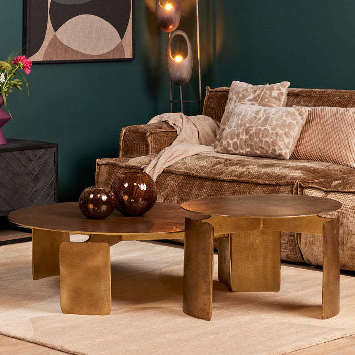 Ronde salontafel Darwin  Goud Aluminium 60 cm