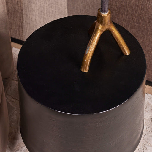 Bijzettafel Kacy Zwart Aluminium 36 cm