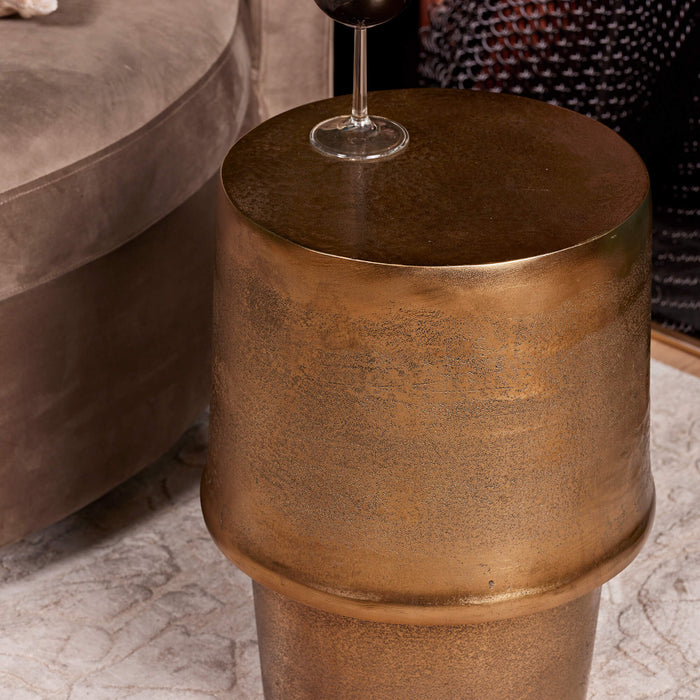 Bijzettafel Glamor Goud Aluminium 30 cm