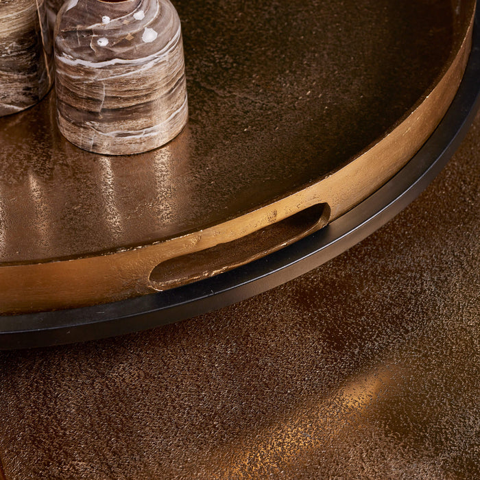 Salontafel set Puck Goud Aluminium 78 cm