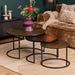 Salontafel set Xaro Goud/zwart Aluminium 75 cm