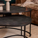 Salontafel set Lana Zwart Aluminium 65 cm