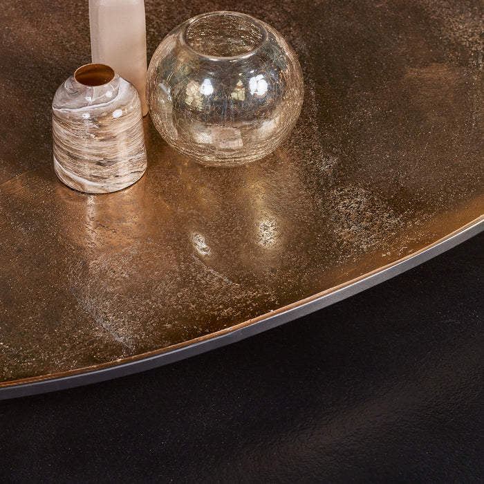 Salontafel set Jarrel Zwart Aluminium 90 cm