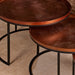 Salontafel set Clive Koper Aluminium 70 cm
