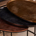 Salontafel set Raley Brons/zwart Aluminium 100 cm