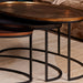 Salontafel set Raley Brons/zwart Aluminium 100 cm