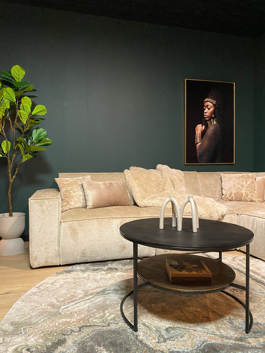 Salontafel Lecia Goud Aluminium 80 cm