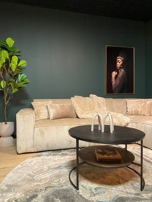 Salontafel Lecia Goud Aluminium 80 cm
