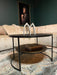 Salontafel Lecia Goud Aluminium 80 cm