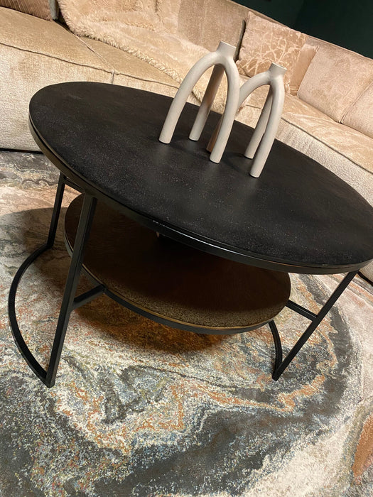 Salontafel Lecia Goud Aluminium 80 cm