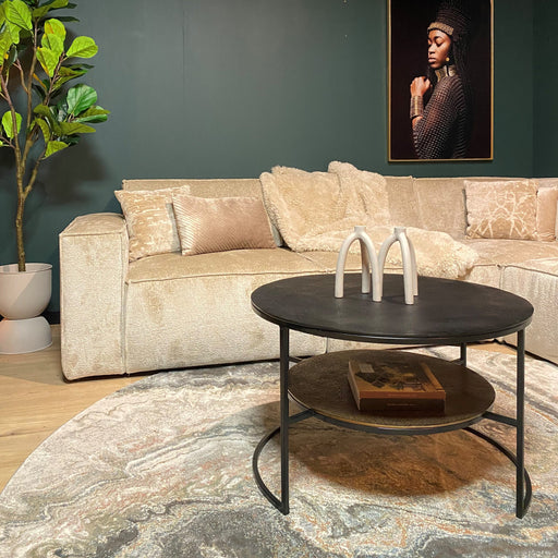 Salontafel Lecia Goud Aluminium 80 cm