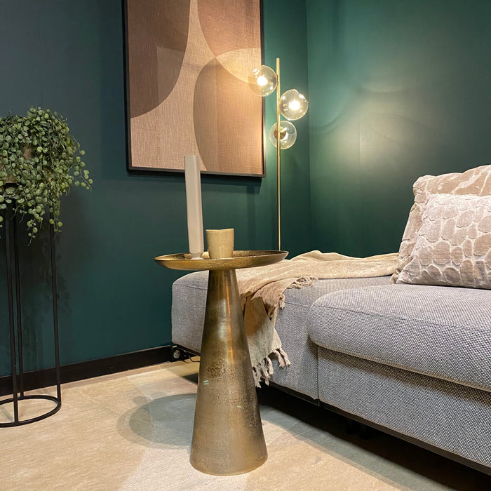 Salontafel Daisy Goud Aluminium 40 cm