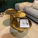 Salontafel Daisy Goud Aluminium 40 cm