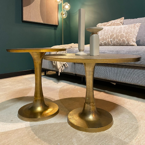 Salontafel Amara Goud Aluminium 45 cm