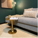 Salontafel Amara Goud Aluminium 45 cm