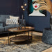 Ovale salontafel Kate Goud Aluminium 100 cm