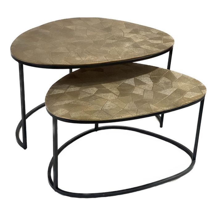 Salontafel set Filou Goud Aluminium 90 cm