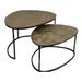 Salontafel set Filou Goud Aluminium 90 cm