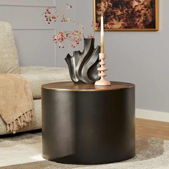 Salontafel Fiore Zwart Aluminium 60 cm