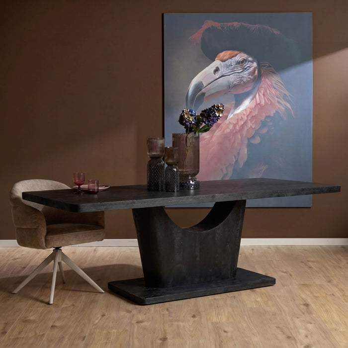Eettafel Voco Zwart Mangohout 200 cm