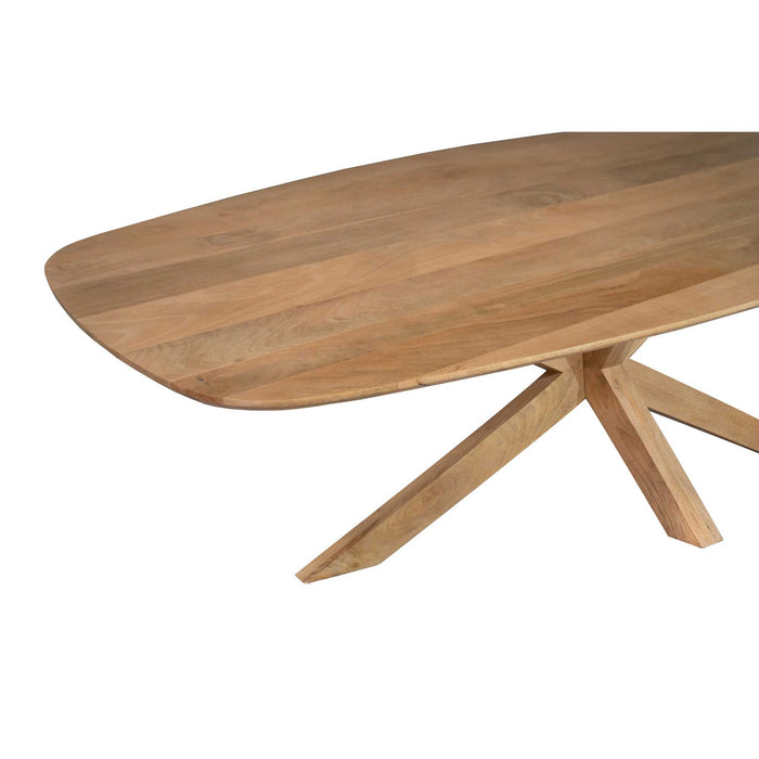 Deens ovale eettafel Nina Naturel Mangohout 210 cm