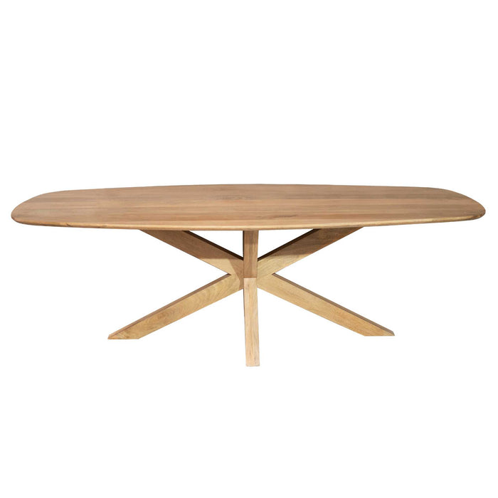 Deens ovale eettafel Nina Naturel Mangohout 210 cm