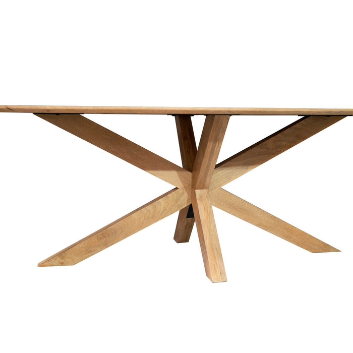 Deens ovale eettafel Nina Naturel Mangohout 240 cm