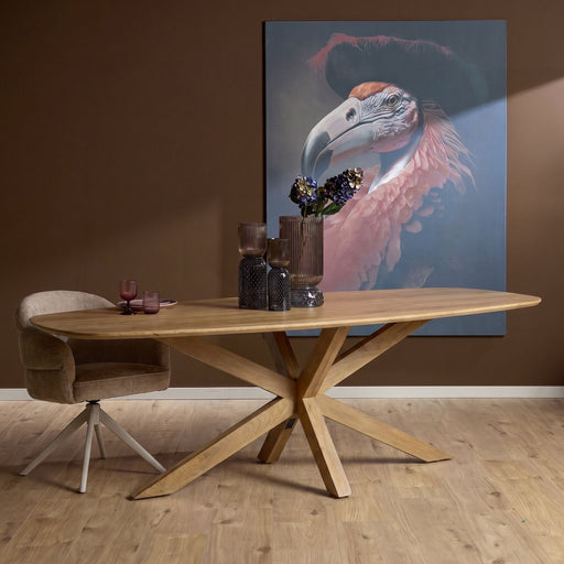 Deens ovale eettafel Nina Naturel Mangohout 210 cm