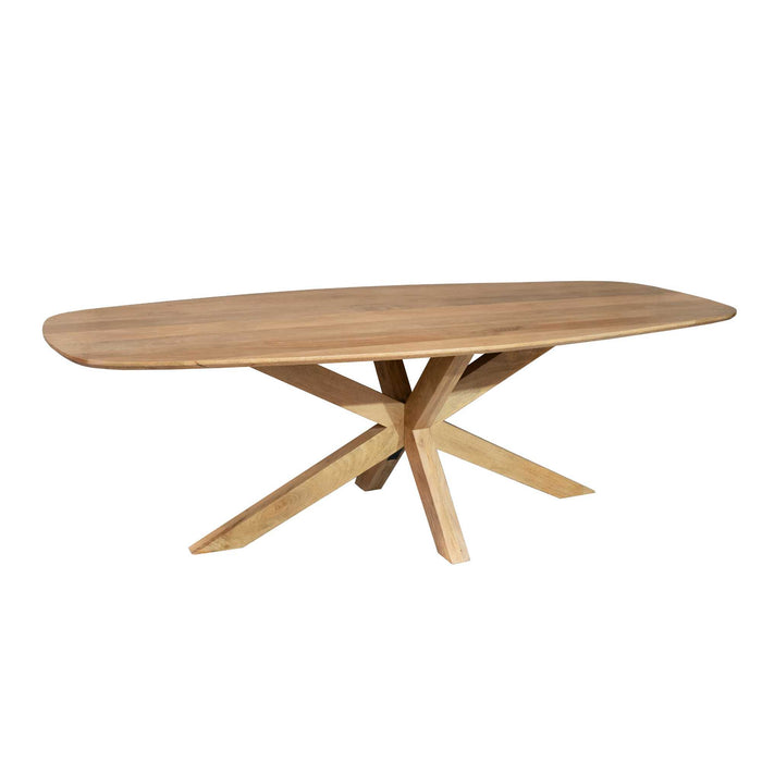 Deens ovale eettafel Nina Naturel Mangohout 240 cm