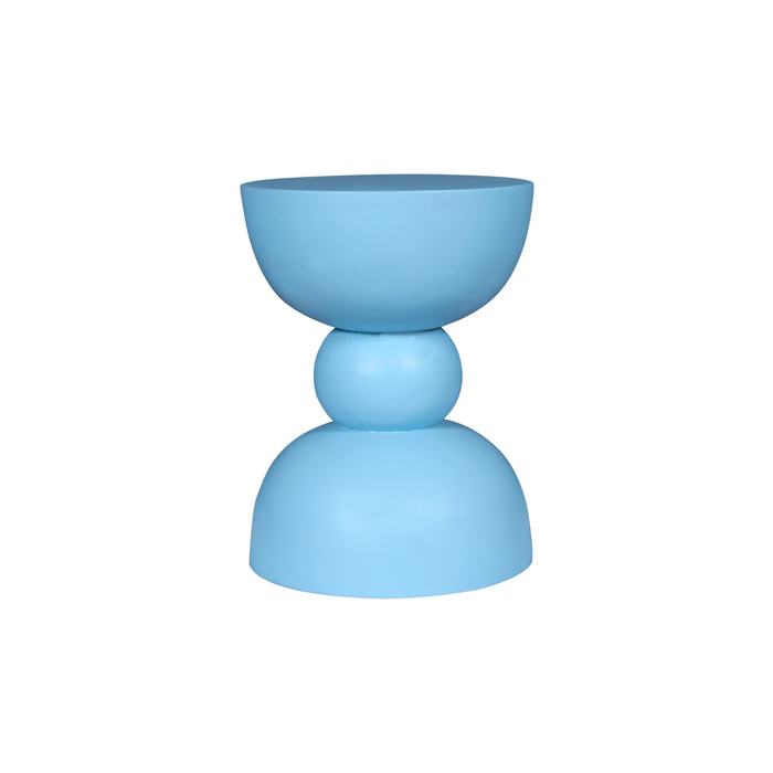 Bijzettafel Jon Blauw Mangohout 30 cm