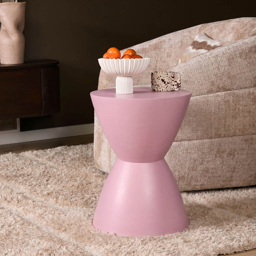 Bijzettafel Abbey Roze Mangohout 33 cm
