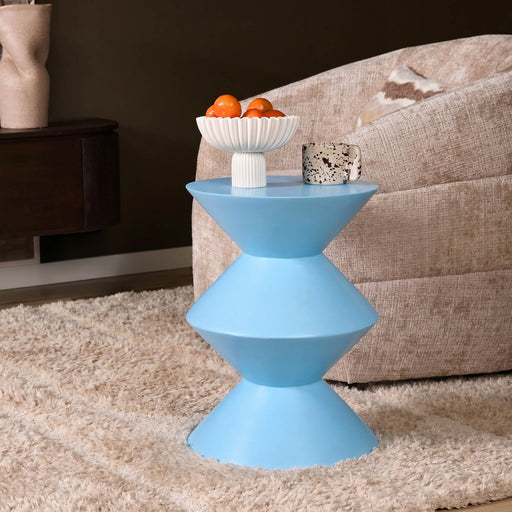 Bijzettafel Abel Blauw Mangohout 33 cm