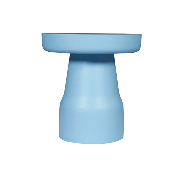 Bijzettafel Drum Blauw Mangohout 40 cm