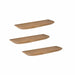 Wandplank Gusta Set van 3 Naturel Mangohout 60 cm
