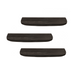Wandplank Gusta Zwart Mangohout Set van 3