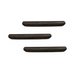 Wandplank Gusta Zwart Mangohout Set van 3