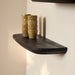 Wandplank Gusta Zwart Mangohout Set van 3