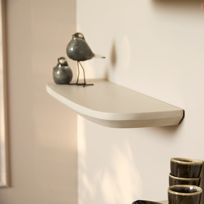 Wandplank Gusta Zand Mangohout Set van 3