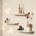 Wandplank Gusta Zand Mangohout Set van 3