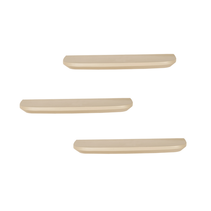 Wandplank Gusta Zand Mangohout Set van 3
