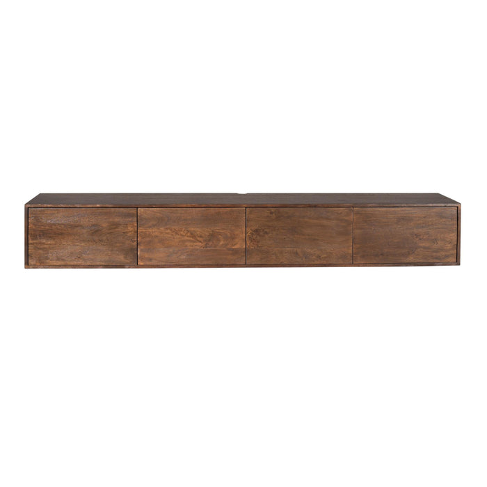 Zwevend tv meubel Vision Bruin Mangohout  240 cm