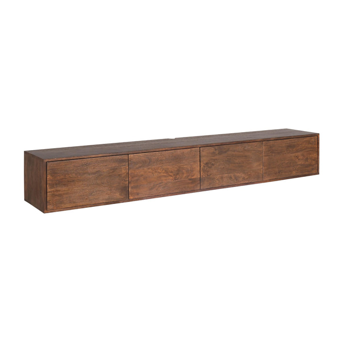 Zwevend tv meubel Vision Bruin Mangohout  240 cm