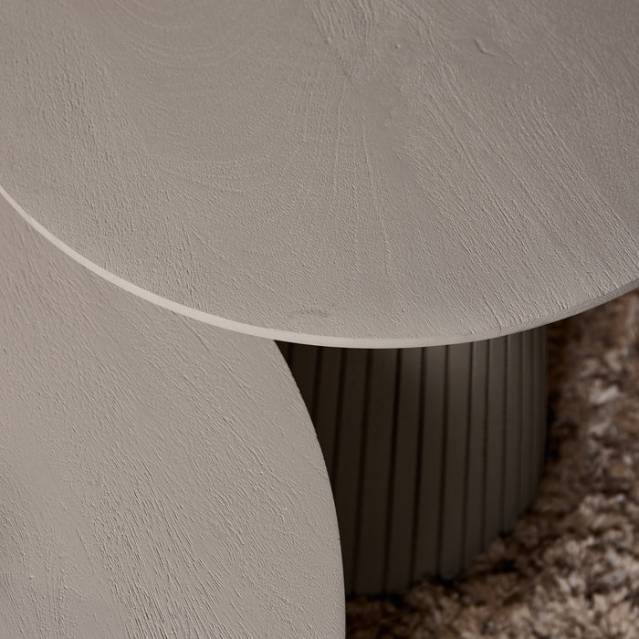 Salontafel Solana Taupe Mangohout 50 cm